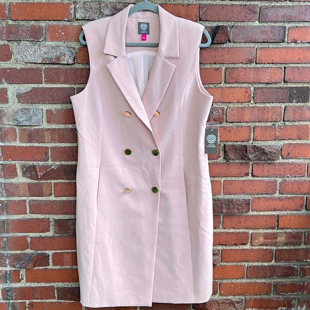 Vince Camuto Pink Sleeveless Dress